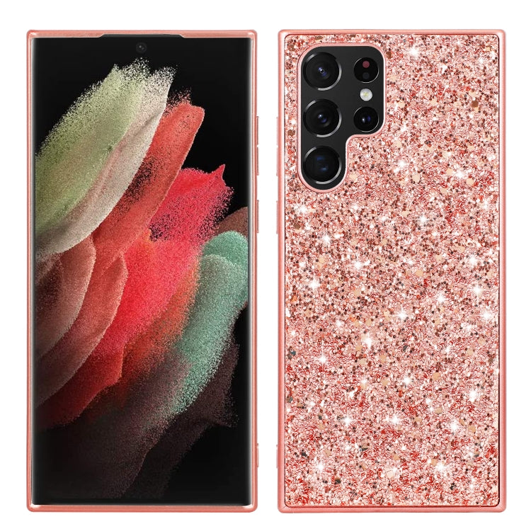 For Samsung Galaxy S23 Ultra 5G Glitter Powder Shockproof TPU Phone Case