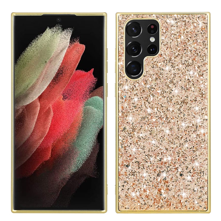 For Samsung Galaxy S23 Ultra 5G Glitter Powder Shockproof TPU Phone Case