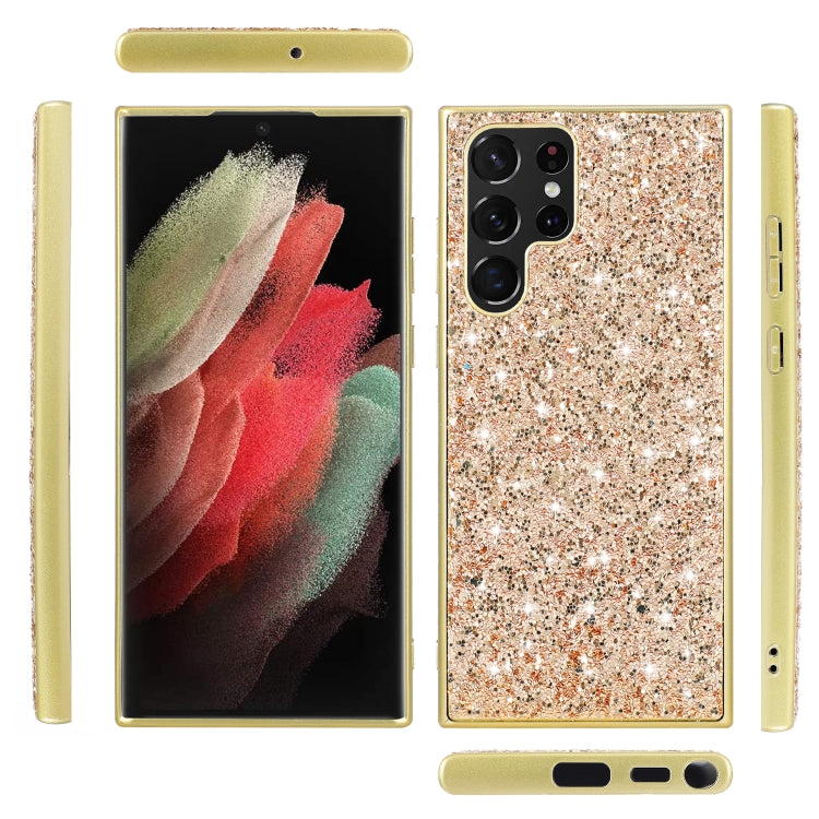 For Samsung Galaxy S23 Ultra 5G Glitter Powder Shockproof TPU Phone Case