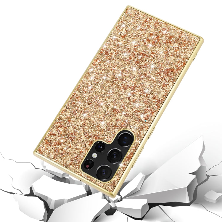 For Samsung Galaxy S23 Ultra 5G Glitter Powder Shockproof TPU Phone Case
