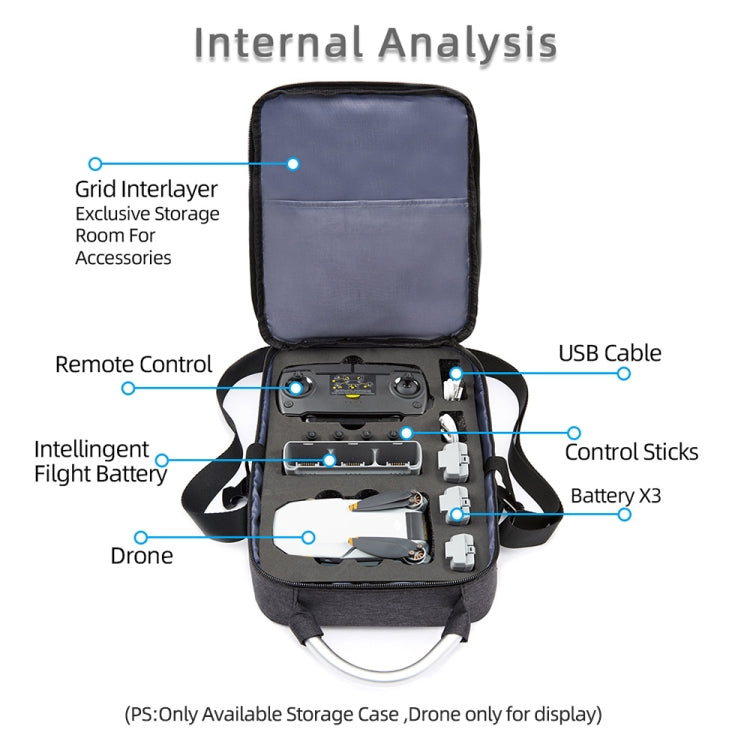 For DJI Mini SE Shockproof Single Shoulder Storage Carrying Case Box Bag, Size: 31 x 23 x 11cm