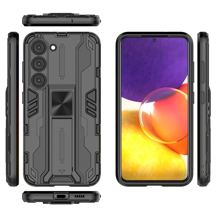 For Samsung Galaxy S23 5G Supersonic PC + TPU Shock-proof Phone Case with Holder