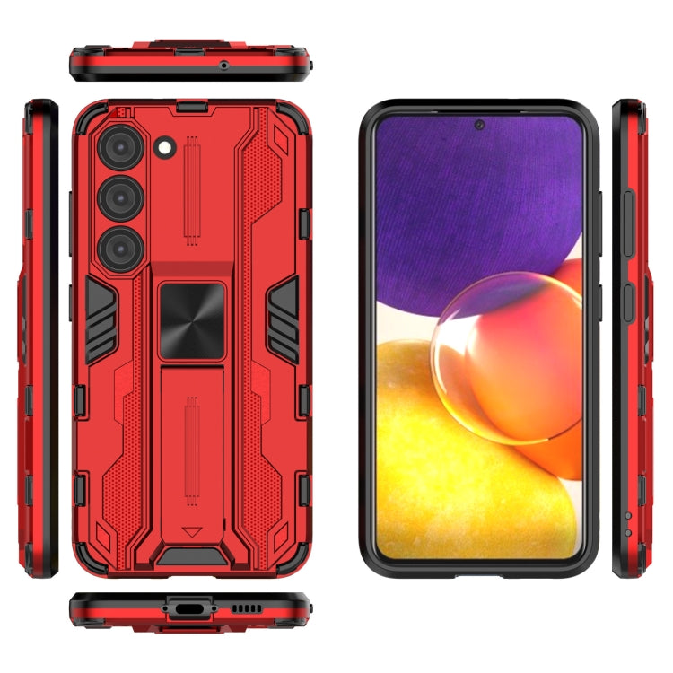For Samsung Galaxy S23 5G Supersonic PC + TPU Shock-proof Phone Case with Holder