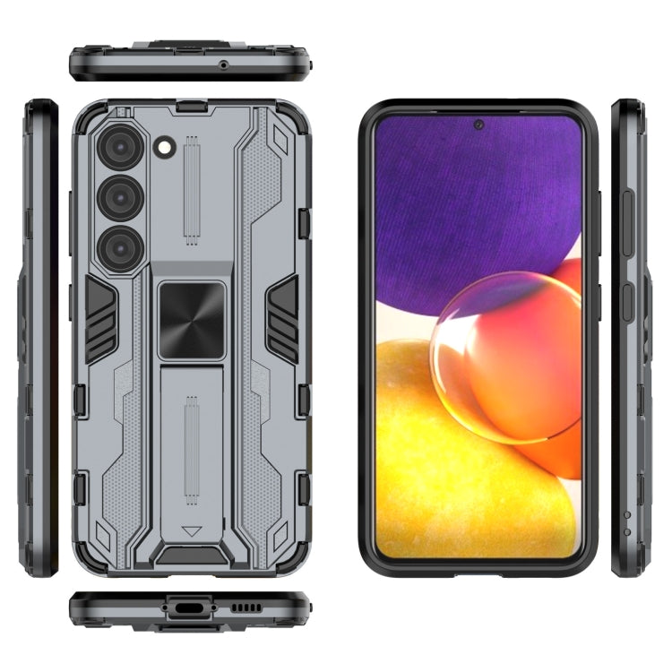 For Samsung Galaxy S23 5G Supersonic PC + TPU Shock-proof Phone Case with Holder