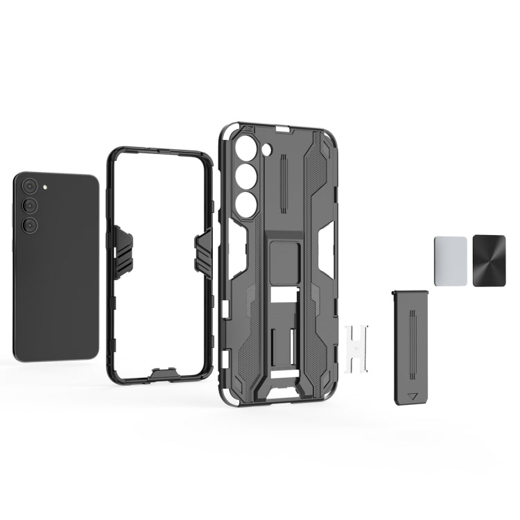 For Samsung Galaxy S23+ 5G Supersonic PC + TPU Shock-proof Phone Case with Holder