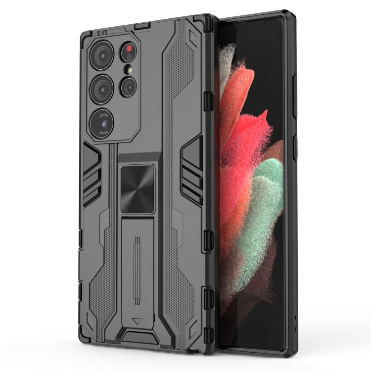 For Samsung Galaxy S23 Ultra 5G Supersonic PC + TPU Shock-proof Phone Case with Holder