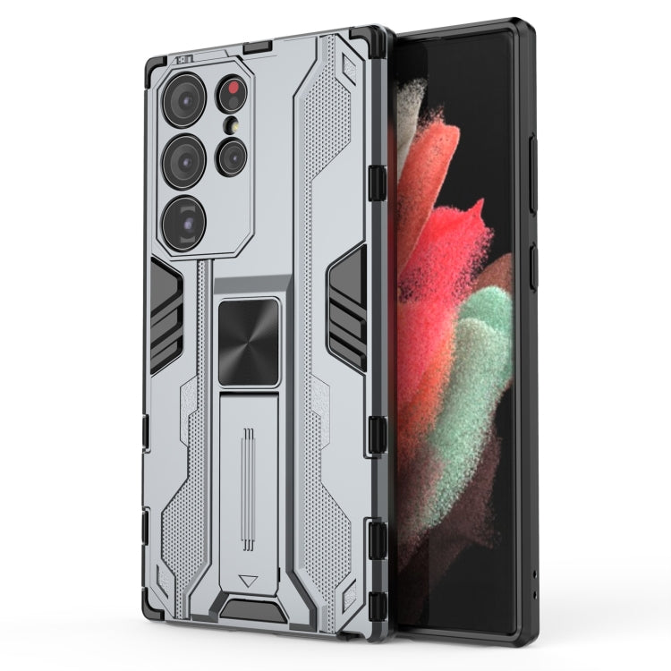 For Samsung Galaxy S23 Ultra 5G Supersonic PC + TPU Shock-proof Phone Case with Holder