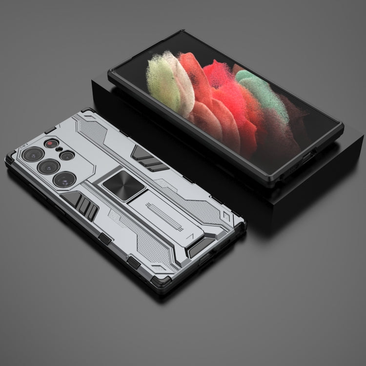 For Samsung Galaxy S23 Ultra 5G Supersonic PC + TPU Shock-proof Phone Case with Holder