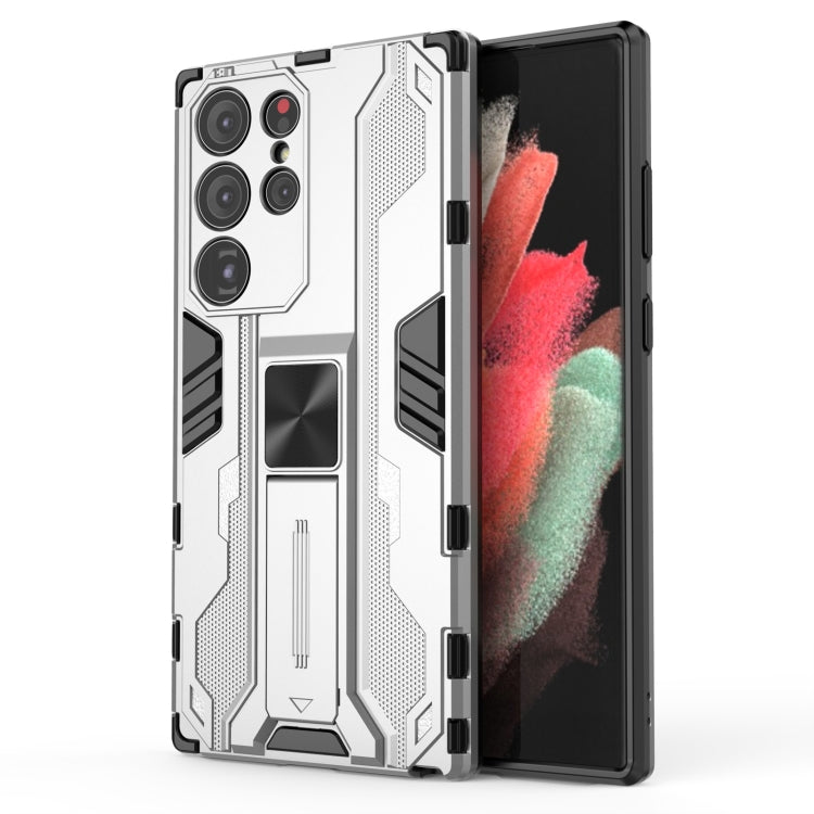 For Samsung Galaxy S23 Ultra 5G Supersonic PC + TPU Shock-proof Phone Case with Holder
