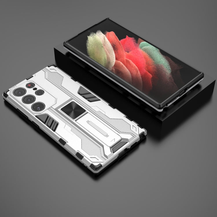 For Samsung Galaxy S23 Ultra 5G Supersonic PC + TPU Shock-proof Phone Case with Holder
