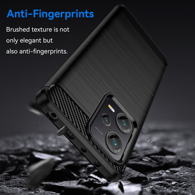 For Xiaomi Redmi Note 12 Explorer Brushed Texture Carbon Fiber TPU Case