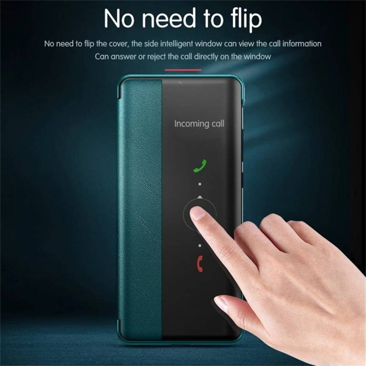 For Huawei P40 Shockproof Smart Horizontal Flip Leather Case with Sleep / Wake-up Function