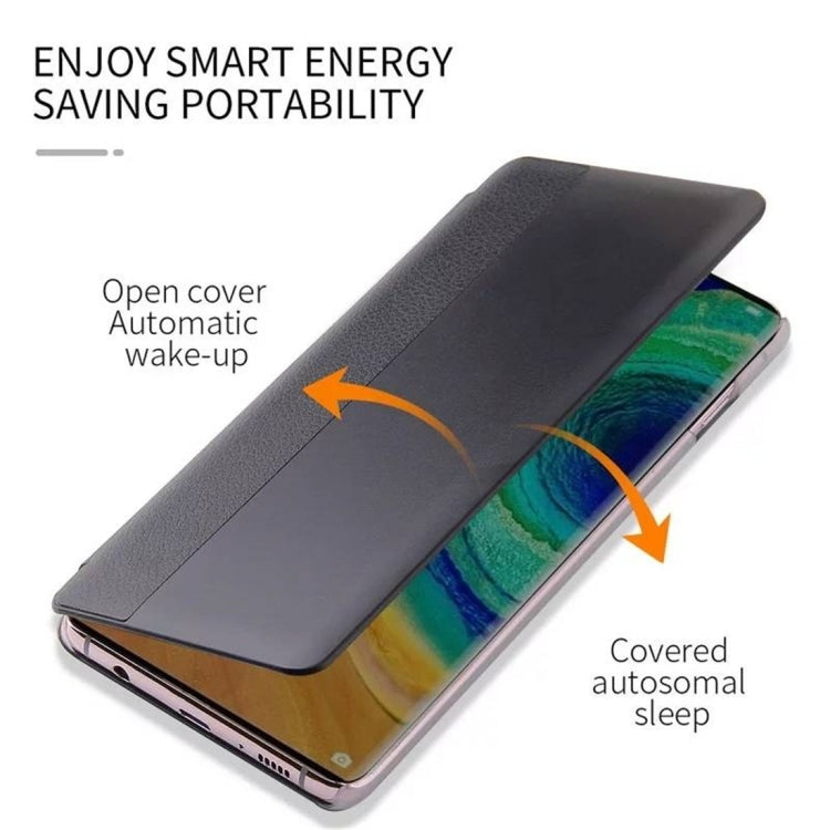 For Huawei P40 Shockproof Smart Horizontal Flip Leather Case with Sleep / Wake-up Function