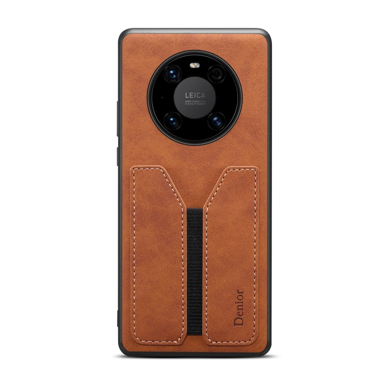 For Huawei Mate 50 Denior DV Elastic Card PU Back Cover Phone Case
