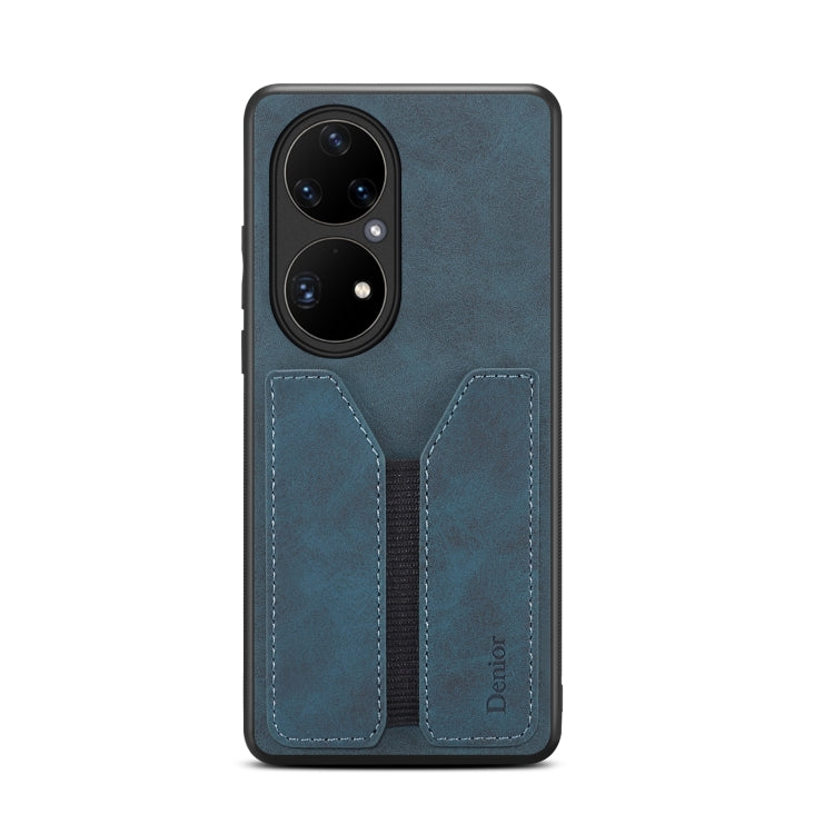For Huawei P50 Pro Denior DV Elastic Card PU Back Cover Phone Case