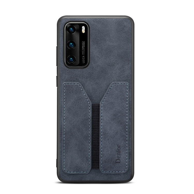 For Huawei P40 Denior DV Elastic Card PU Back Cover Phone Case