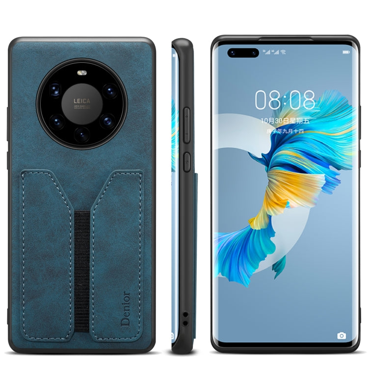 For Huawei Mate 40 Pro+ Denior DV Elastic Card PU Back Cover Phone Case
