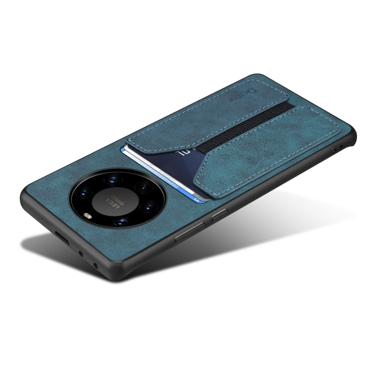 For Huawei Mate 40 Pro+ Denior DV Elastic Card PU Back Cover Phone Case
