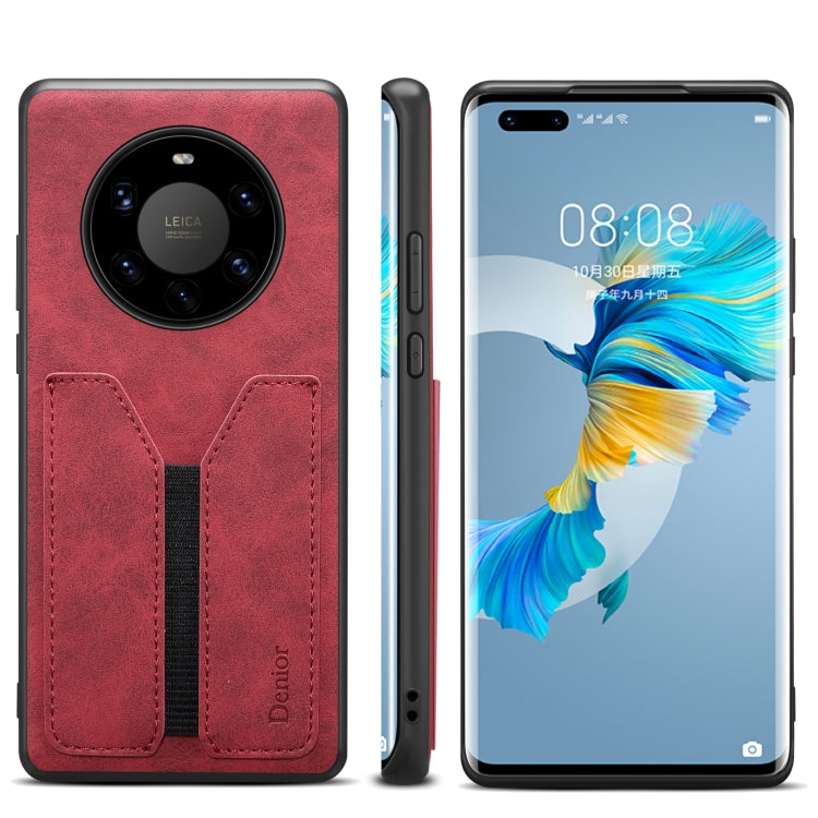 For Huawei Mate 40 Pro+ Denior DV Elastic Card PU Back Cover Phone Case