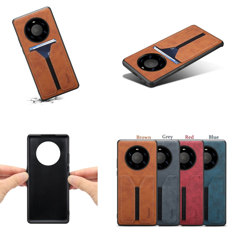 For Huawei Mate 40 Pro+ Denior DV Elastic Card PU Back Cover Phone Case