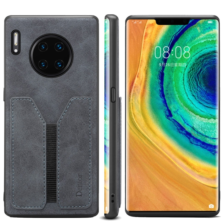 For Huawei Mate 30 Denior DV Elastic Card PU Back Cover Phone Case