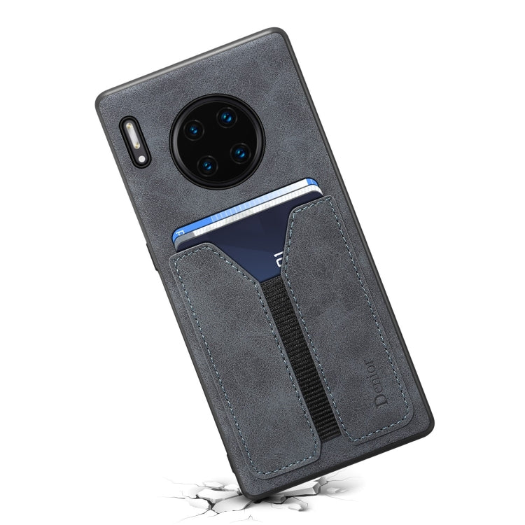 For Huawei Mate 30 Pro Denior DV Elastic Card PU Back Cover Phone Case
