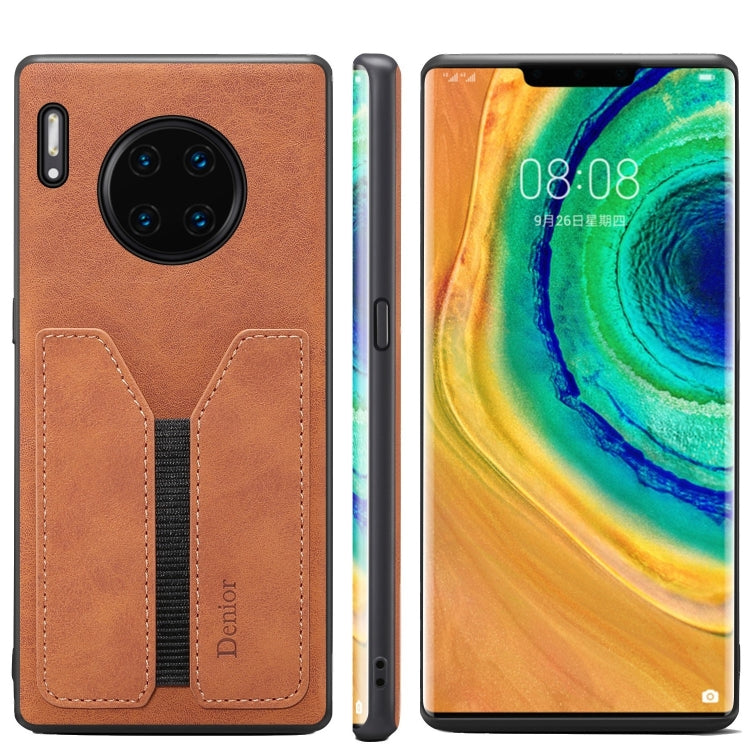 For Huawei Mate 30 Pro Denior DV Elastic Card PU Back Cover Phone Case