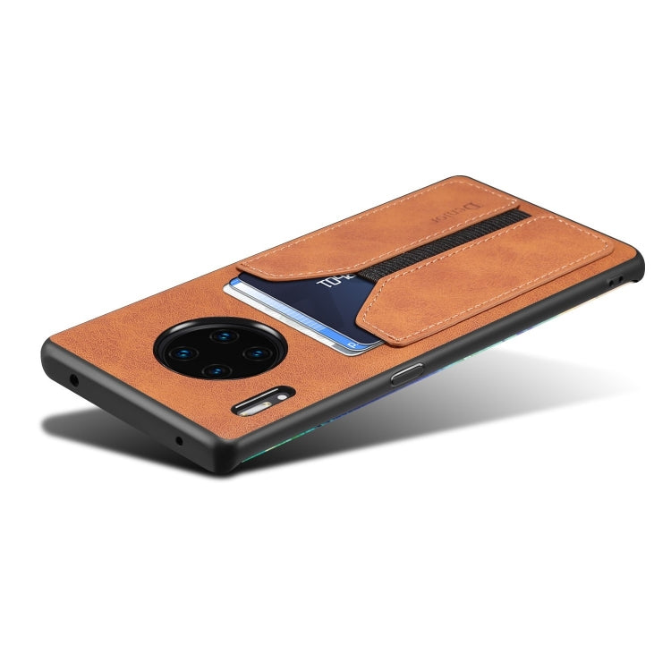 For Huawei Mate 30 Pro Denior DV Elastic Card PU Back Cover Phone Case