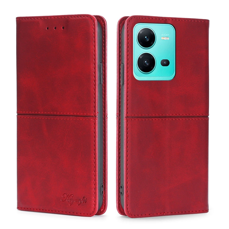 For vivo V25 5G/V25e 5G Cow Texture Magnetic Leather Phone Case