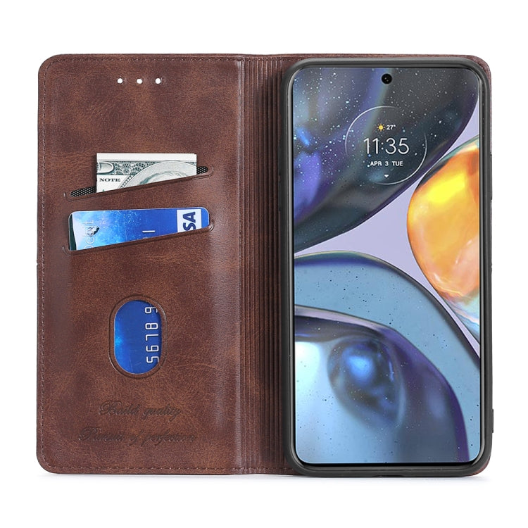 For Sharp Aquos sense7 Plus Cow Texture Magnetic Leather Phone Case