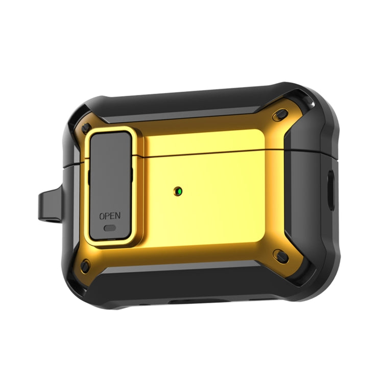 For AirPods Pro 2 Bumblebee Wireless Earphones Silicone Case with Switch & Lanyard Hole