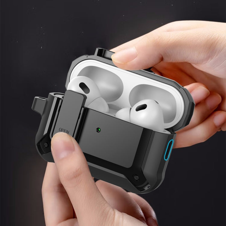 For AirPods Pro 2 Bumblebee Wireless Earphones Silicone Case with Switch & Lanyard Hole