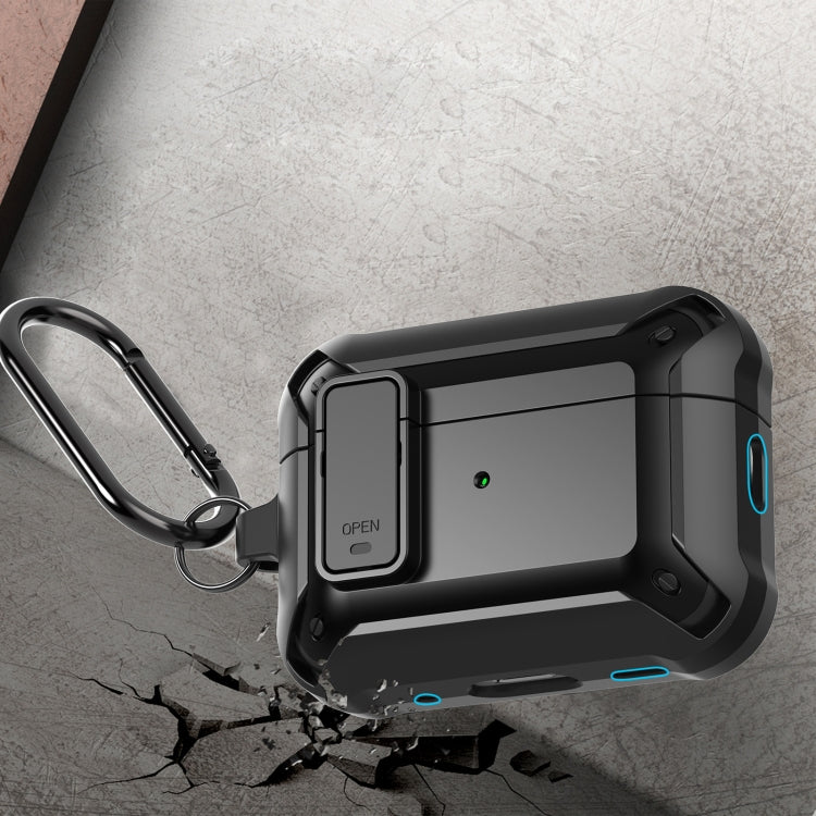 For AirPods Pro 2 Bumblebee Wireless Earphones Silicone Case with Switch & Lanyard Hole
