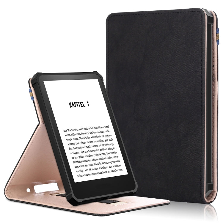 For Amazon Kindle 11th Gen 2022 6.0 inch Marble Cloth Texture Leather Tablet Smart Case