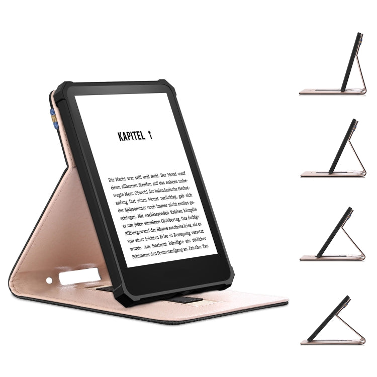 For Amazon Kindle 11th Gen 2022 6.0 inch Marble Cloth Texture Leather Tablet Smart Case