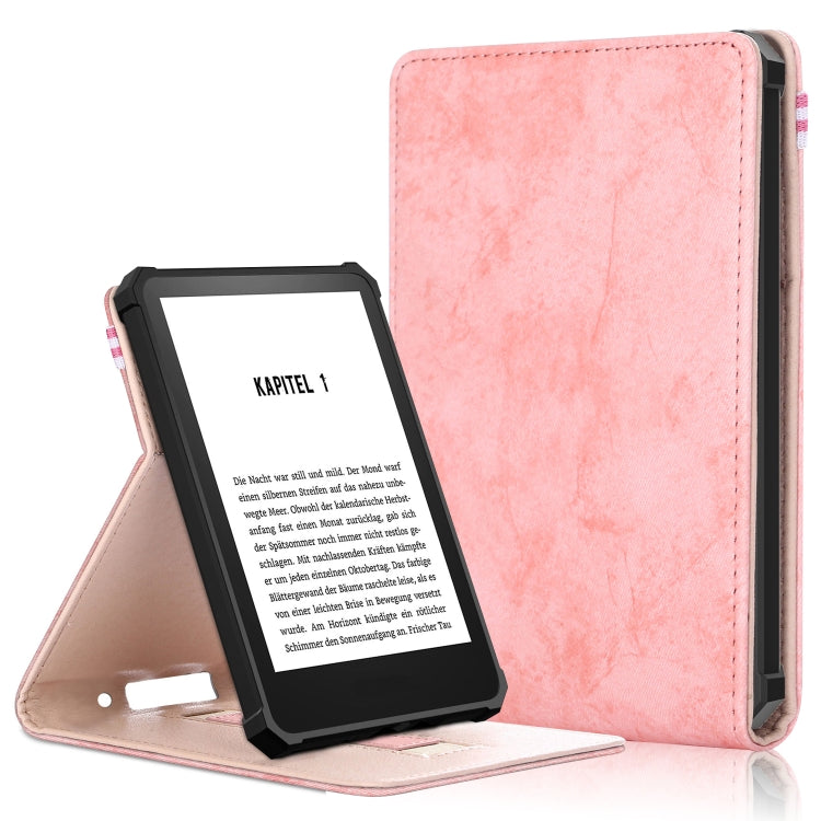For Amazon Kindle 11th Gen 2022 6.0 inch Marble Cloth Texture Leather Tablet Smart Case