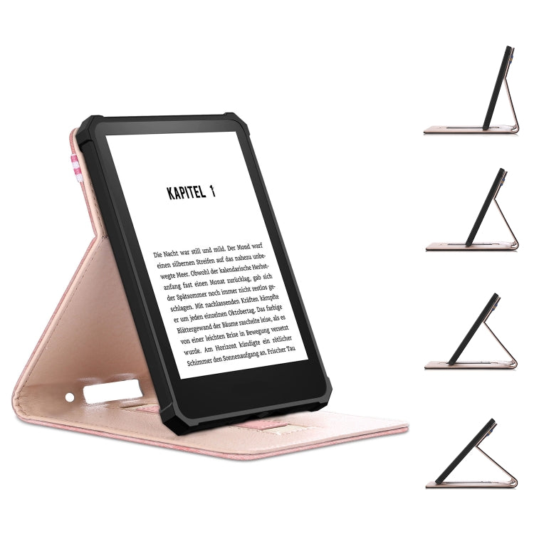 For Amazon Kindle 11th Gen 2022 6.0 inch Marble Cloth Texture Leather Tablet Smart Case