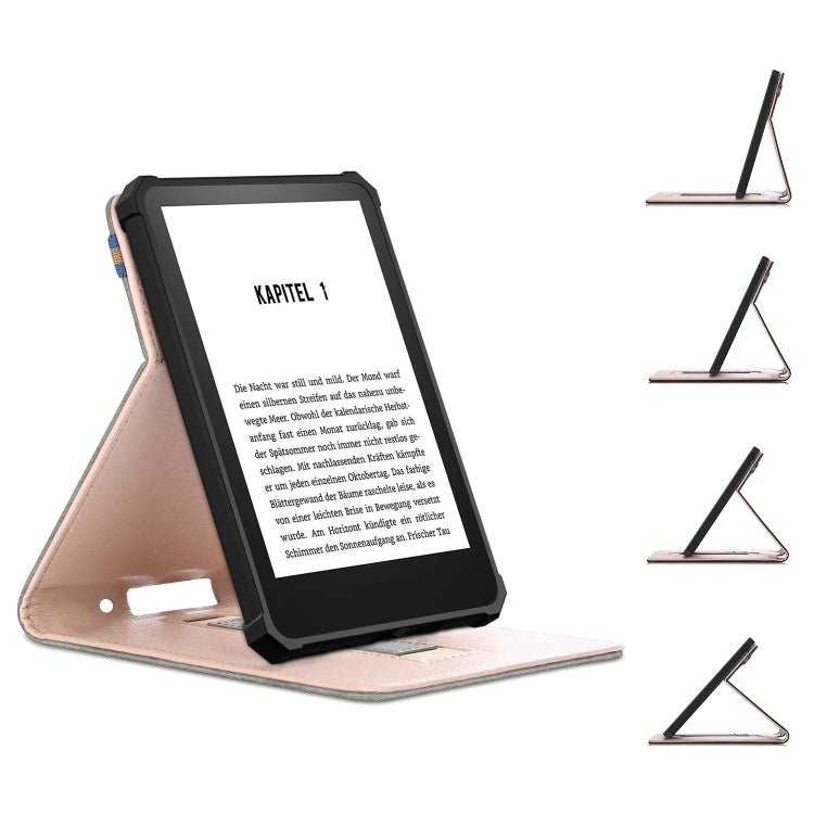 For Amazon Kindle 11th Gen 2022 6.0 inch Marble Cloth Texture Leather Tablet Smart Case