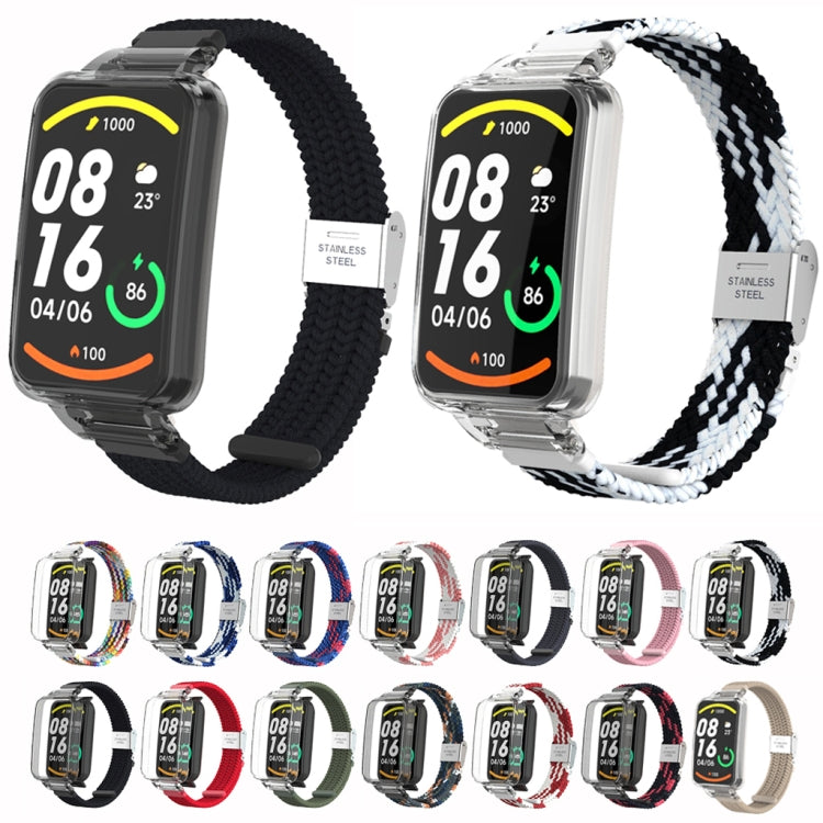 For Xiaomi Mi Band 7 Pro Braided Nylon Buckle Integrated Watch Band