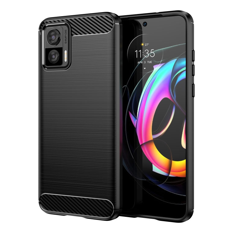 For Motorola Edge 30 Neo Brushed Texture Carbon Fiber TPU Phone Case