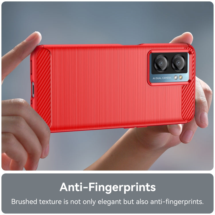 For OnePlus Nord N300 Brushed Texture Carbon Fiber TPU Phone Case