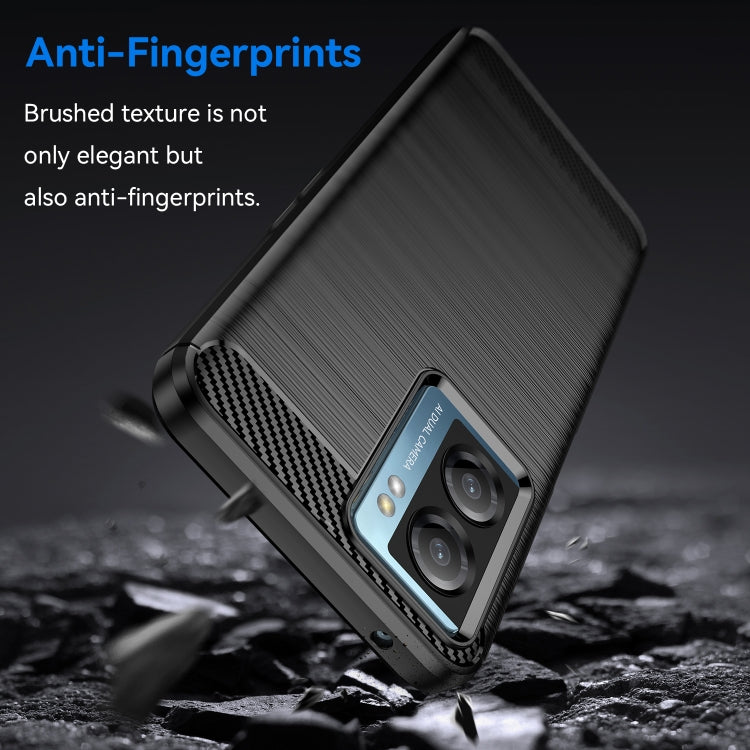 For OnePlus Nord N300 Brushed Texture Carbon Fiber TPU Phone Case