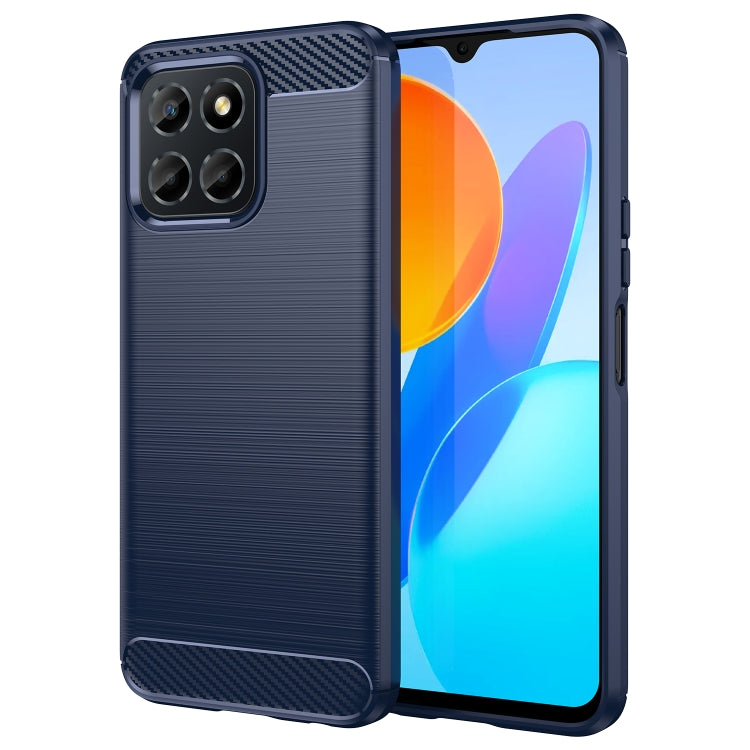 For Honor Play 6C Brushed Texture Carbon Fiber TPU Phone Case
