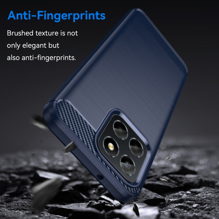 For Honor Play 6C Brushed Texture Carbon Fiber TPU Phone Case