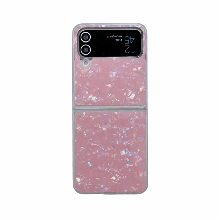 For Samsung Galaxy Z Flip3 5G Shell Pattern Glitter Shockproof Phone Case
