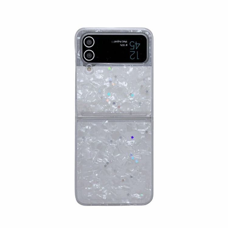 For Samsung Galaxy Z Flip3 5G Shell Pattern Glitter Shockproof Phone Case