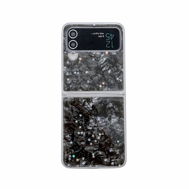 For Samsung Galaxy Z Flip3 5G Shell Pattern Glitter Shockproof Phone Case