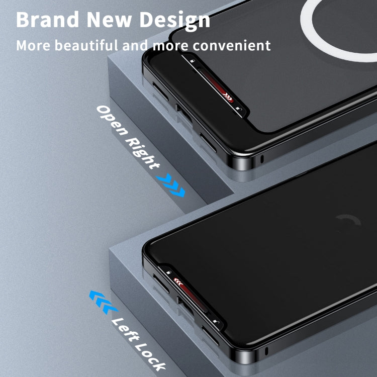 For Google Pixel 8a MagSafe Magnetic Frosted Metal Phone Case