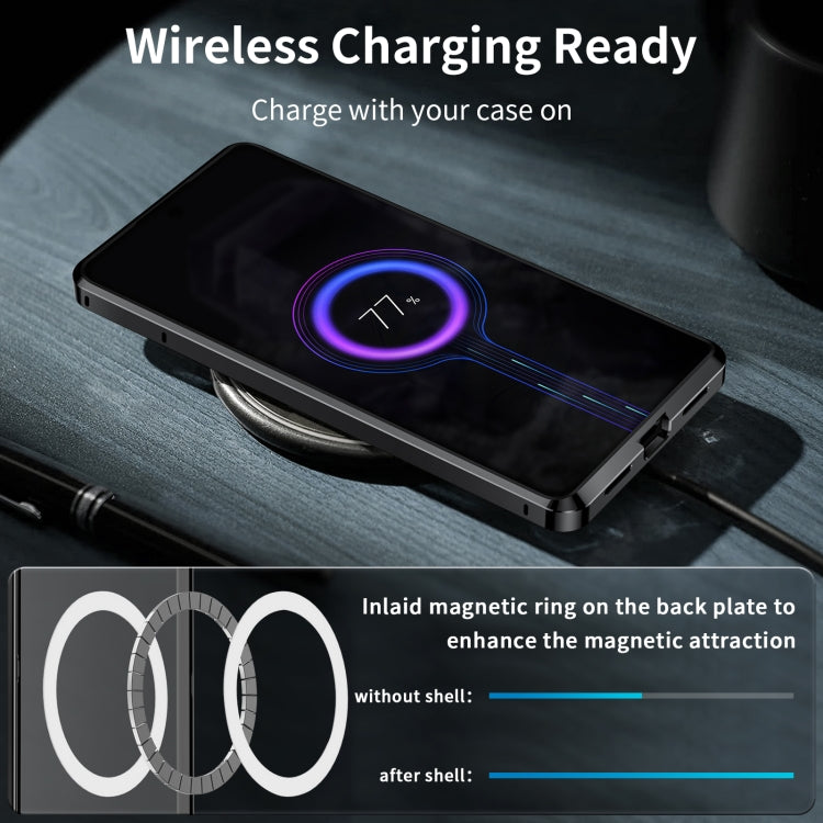 For Google Pixel 8a MagSafe Magnetic Frosted Metal Phone Case