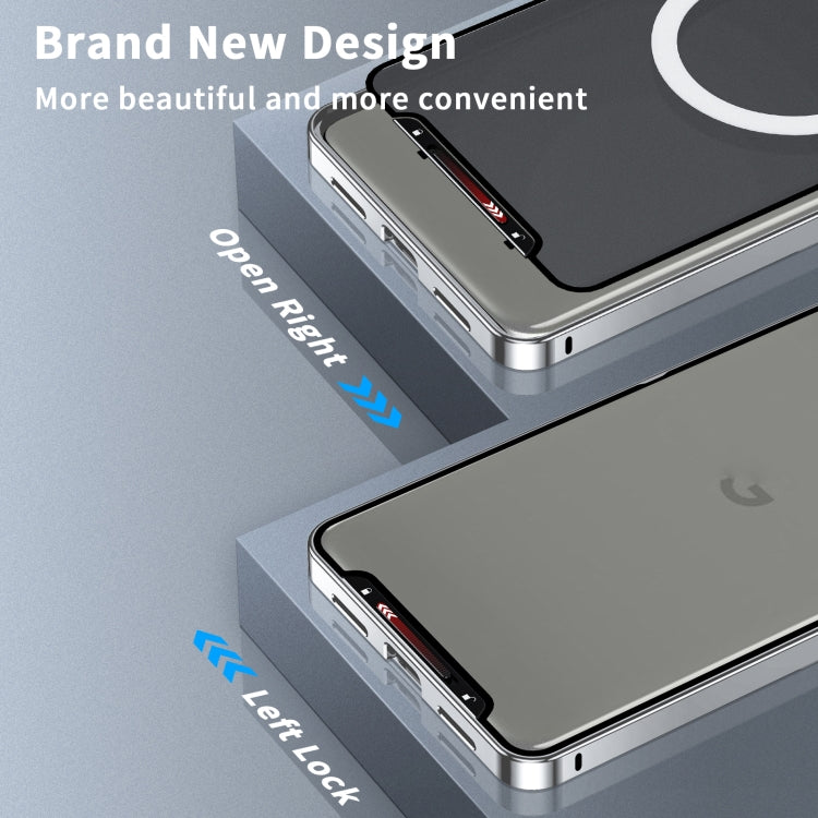 For Google Pixel 8a MagSafe Magnetic Frosted Metal Phone Case